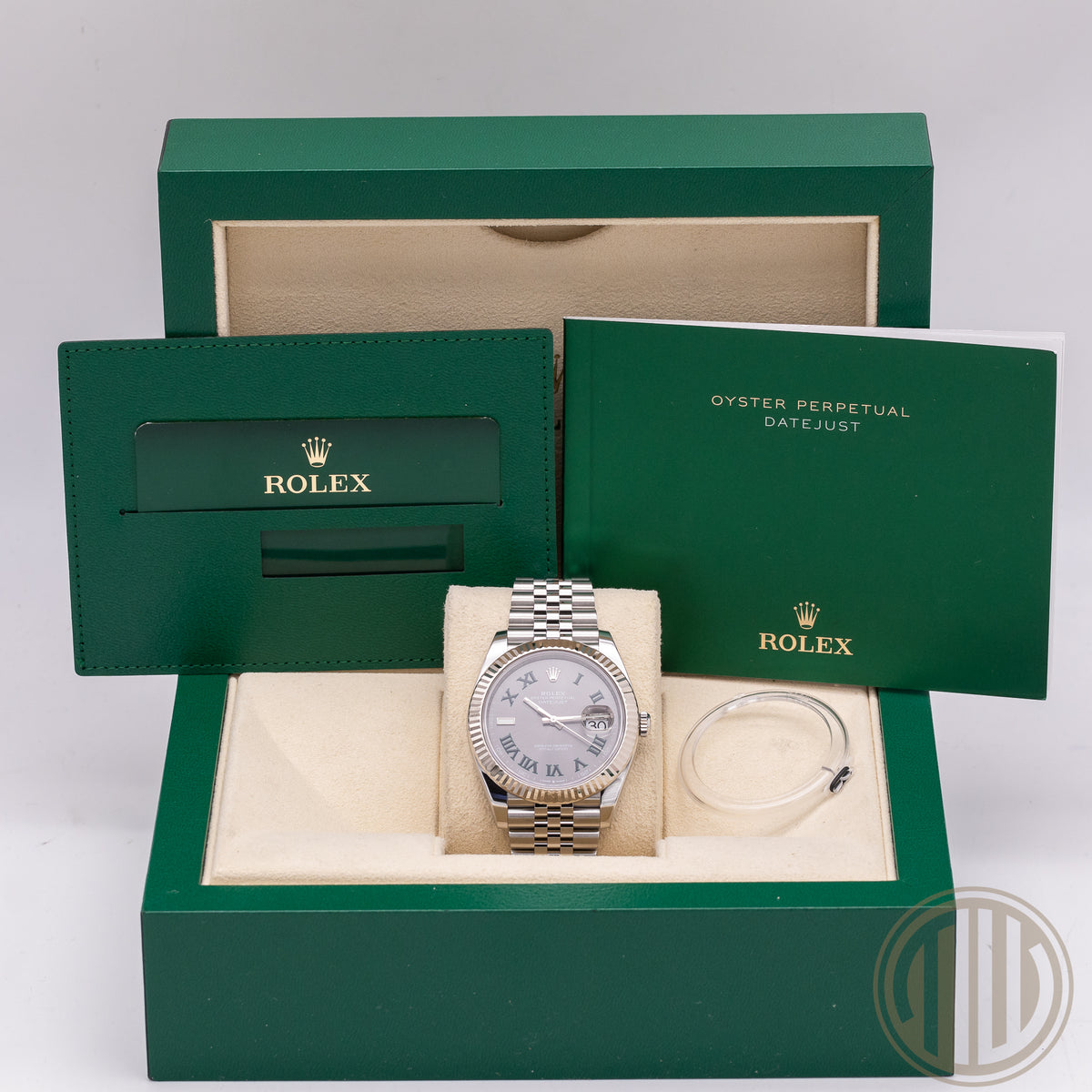Rolex Datejust 41 Whitegold Bezel | Wimbledon | Jubillee Bracelet | Box and Papers | 2024