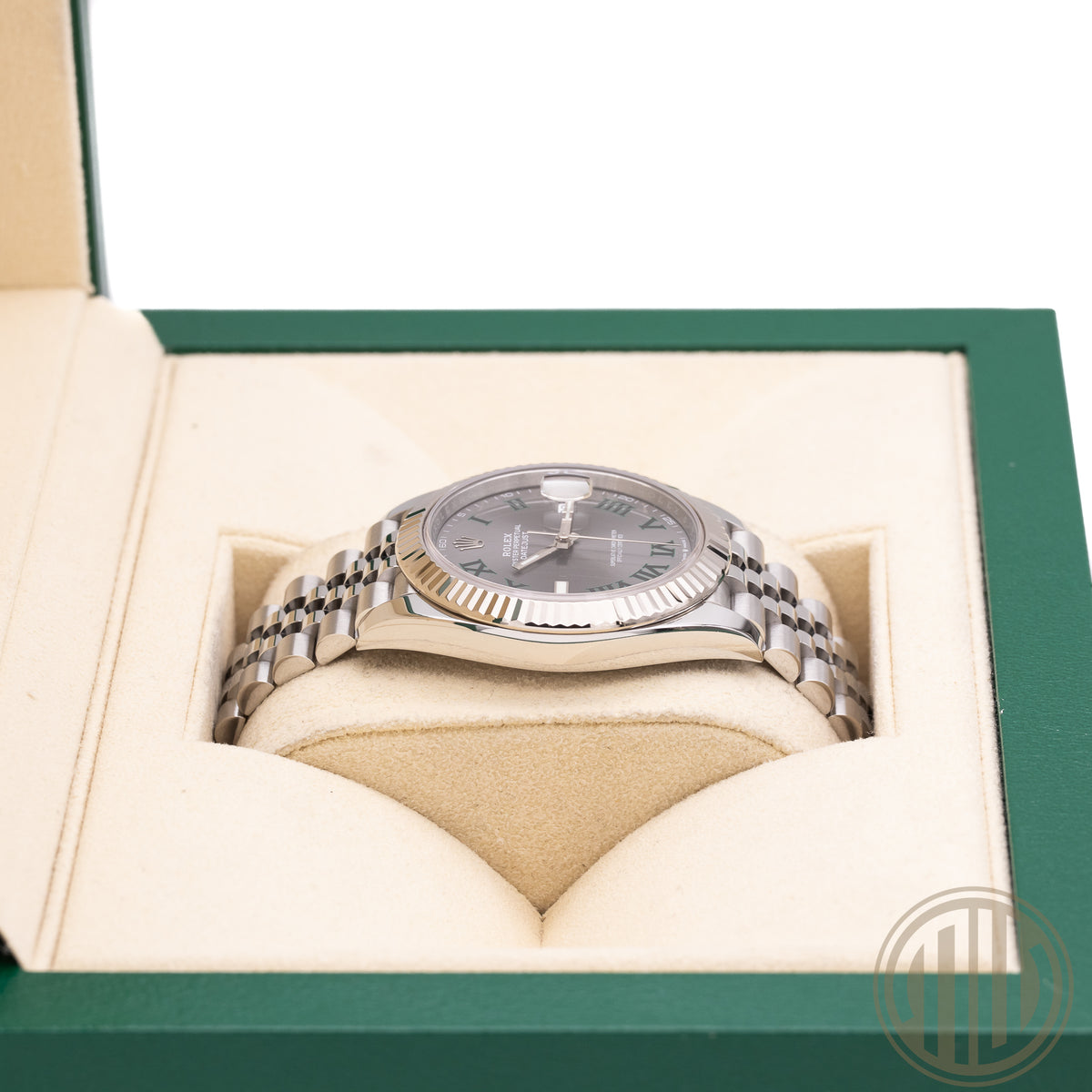 Rolex Datejust 41 Whitegold Bezel | Wimbledon | Jubillee Bracelet | Box and Papers | 2024