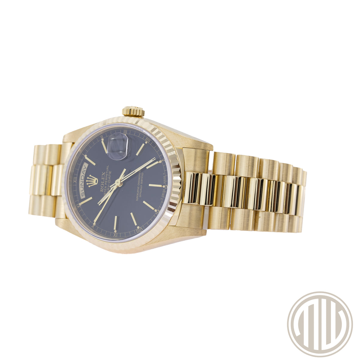 Rolex Day-Date 36 Black Dial | Top Condition | 18kt Yellowgold | R-Series