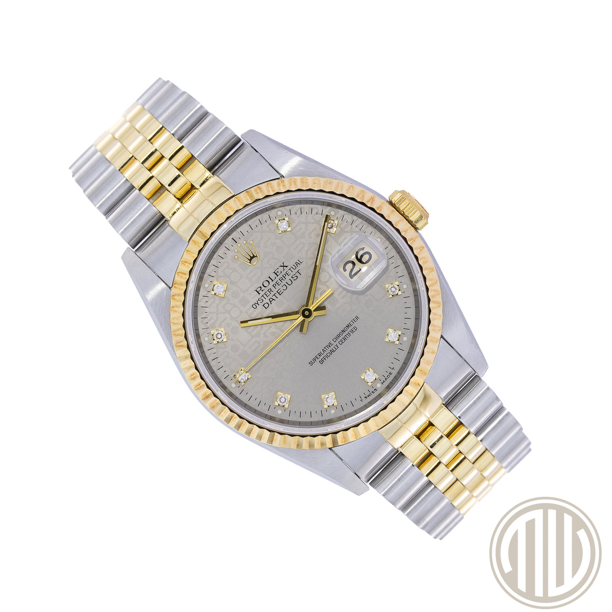 Rolex Datejust 36 Bicolor | Jubilee Diamond Dial | Box and Papers | 1996