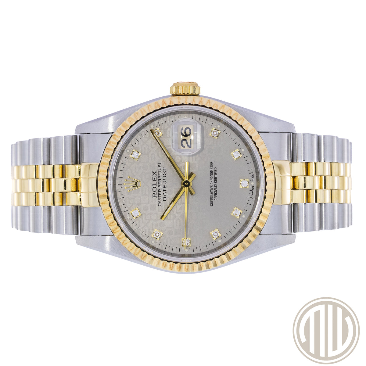 Rolex Datejust 36 Bicolor | Jubilee Diamond Dial | Box and Papers | 1996