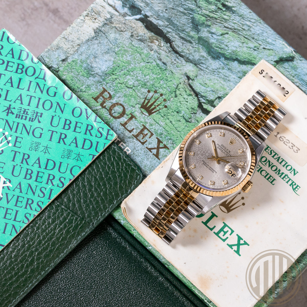 Rolex Datejust 36 Bicolor | Jubilee Diamond Dial | Box and Papers | 1996