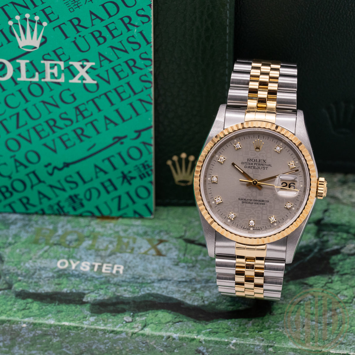 Rolex Datejust 36 Bicolor | Jubilee Diamond Dial | Box and Papers | 1996