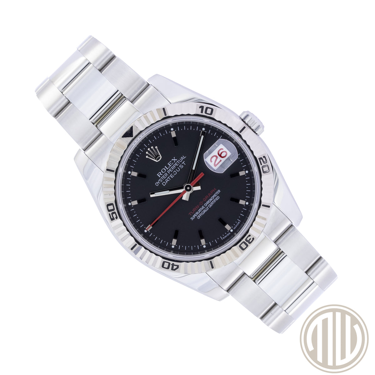 Rolex Datejust Turn-O-Graph Turn-O-Graph Black Dial | Red-Date | Box and Papers 2008
