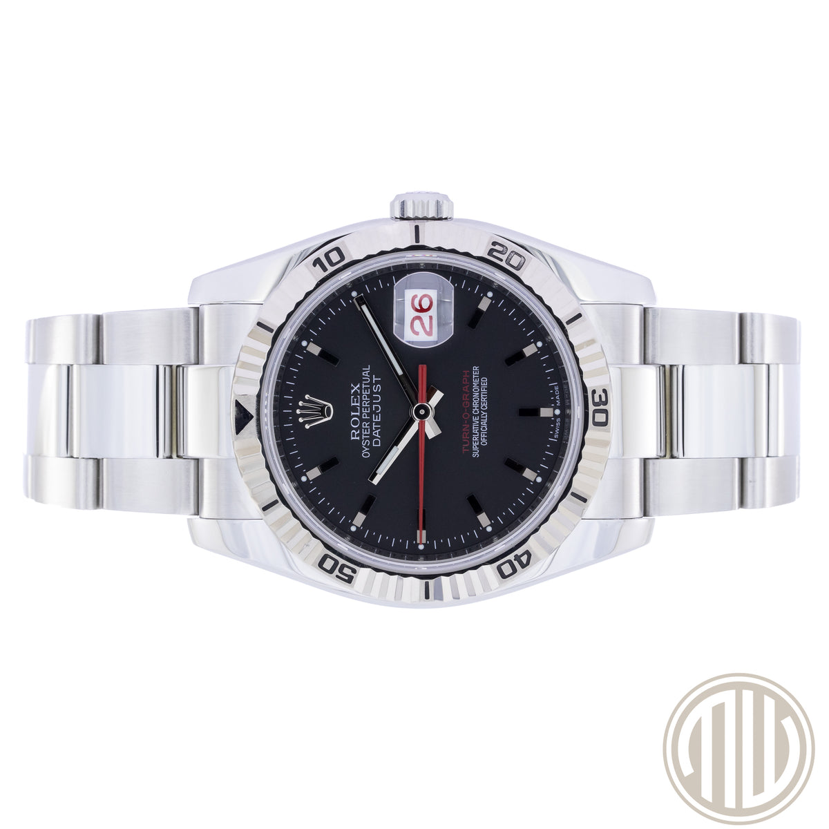 Rolex Datejust Turn-O-Graph Turn-O-Graph Black Dial | Red-Date | Box and Papers 2008