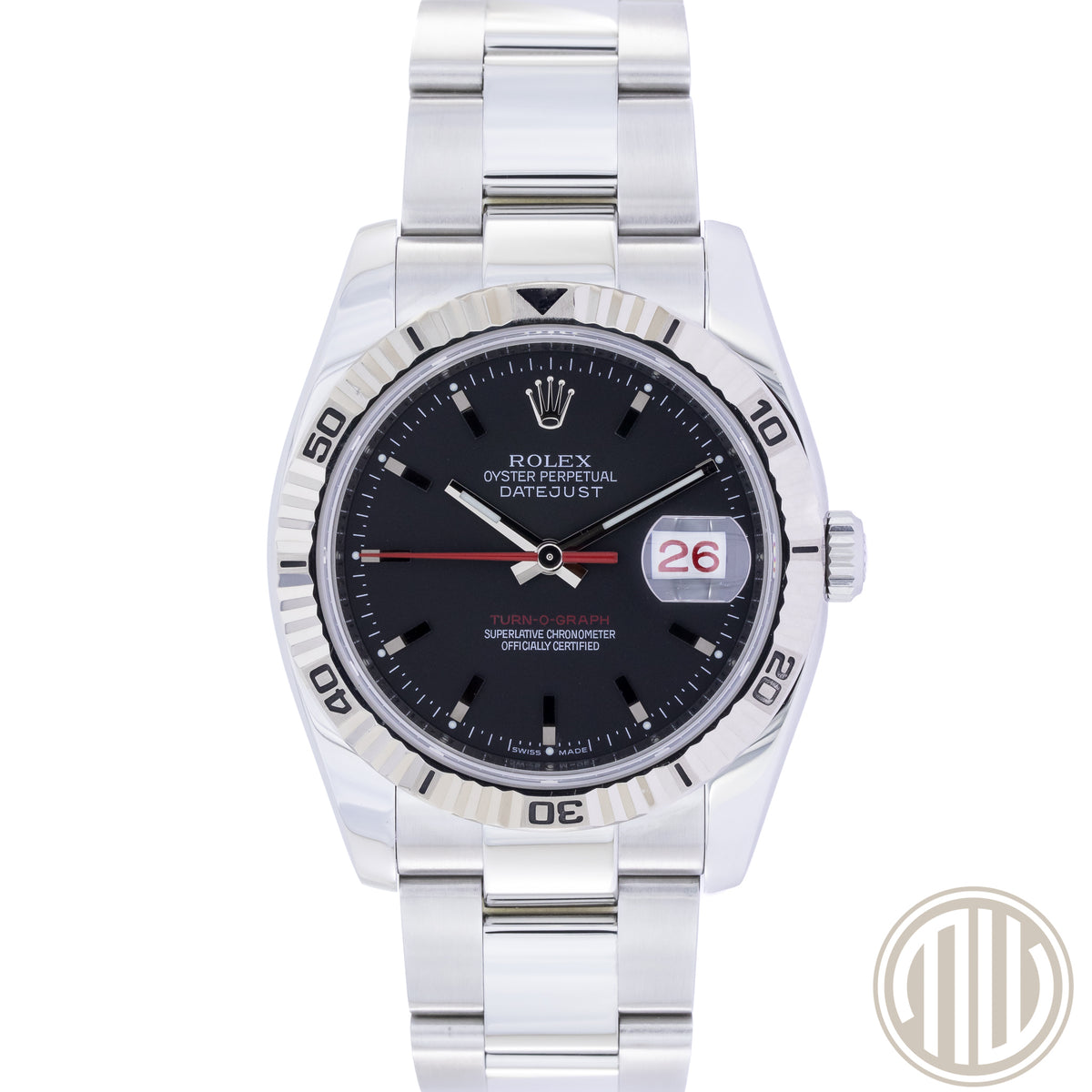 Rolex Datejust Turn-O-Graph Turn-O-Graph Black Dial | Red-Date | Box and Papers 2008