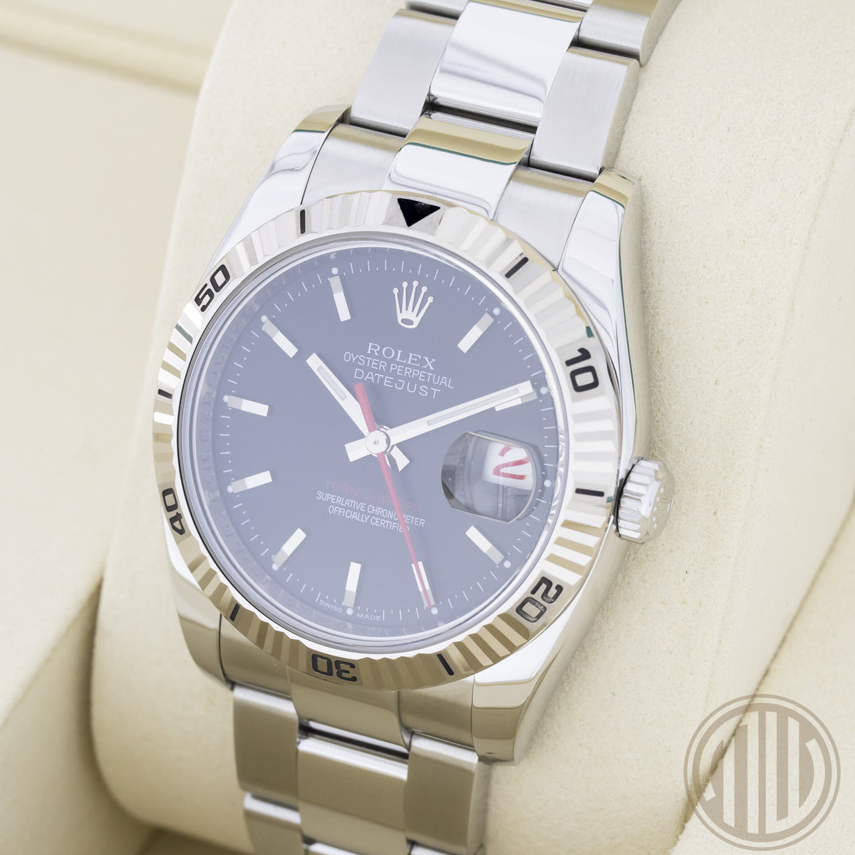 Rolex Datejust Turn-O-Graph Turn-O-Graph Black Dial | Red-Date | Box and Papers 2008