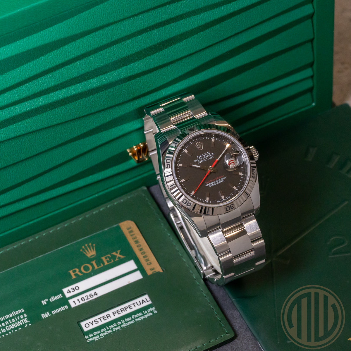 Rolex Datejust Turn-O-Graph Turn-O-Graph Black Dial | Red-Date | Box and Papers 2008