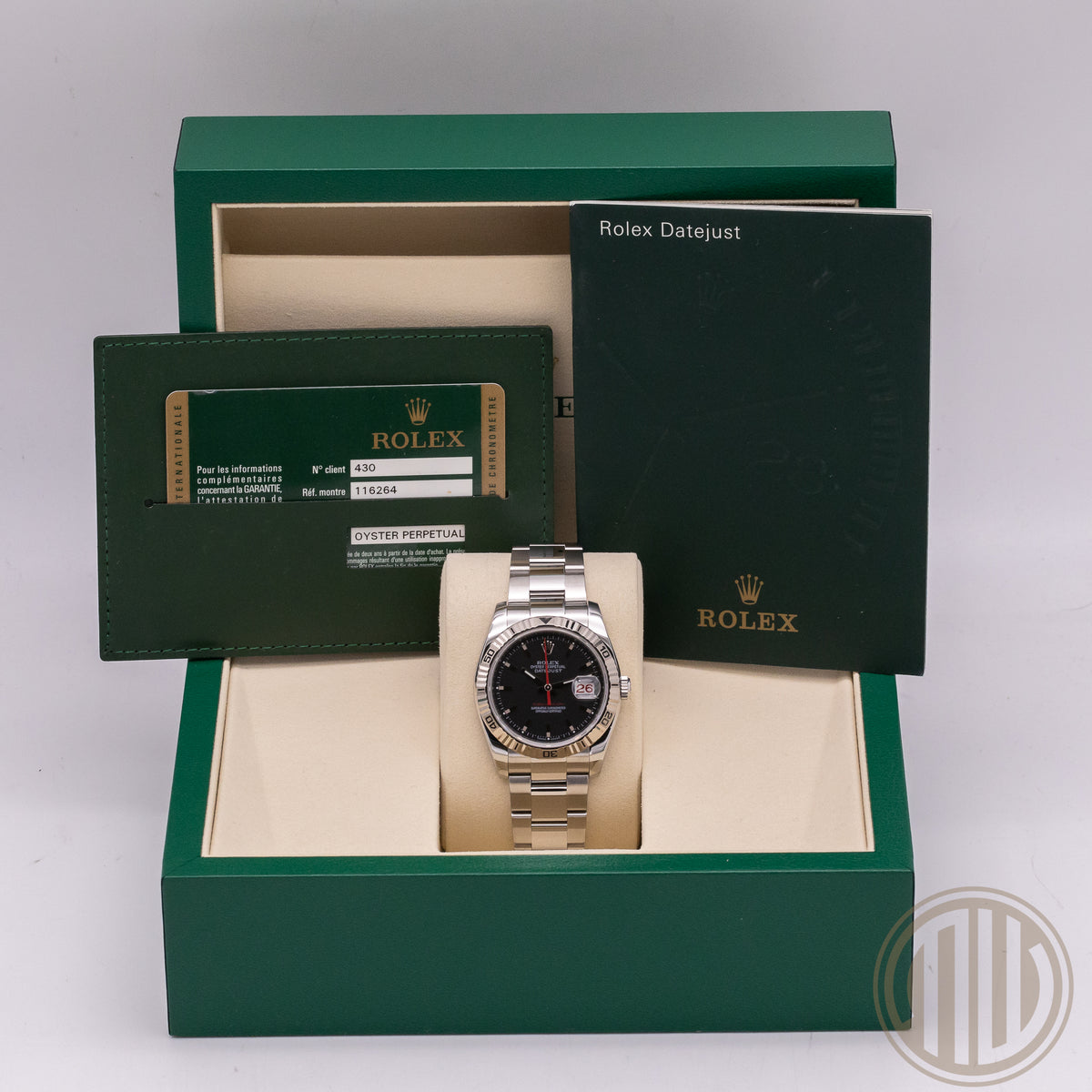 Rolex Datejust Turn-O-Graph Turn-O-Graph Black Dial | Red-Date | Box and Papers 2008