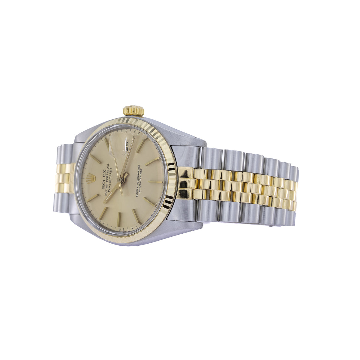 Rolex Datejust 36 Champagne Dial | Lc100 | Bicolor | Box and Papers | 1980
