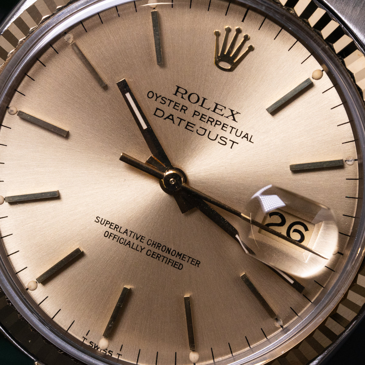 Rolex Datejust 36 Champagne Dial | Lc100 | Bicolor | Box and Papers | 1980