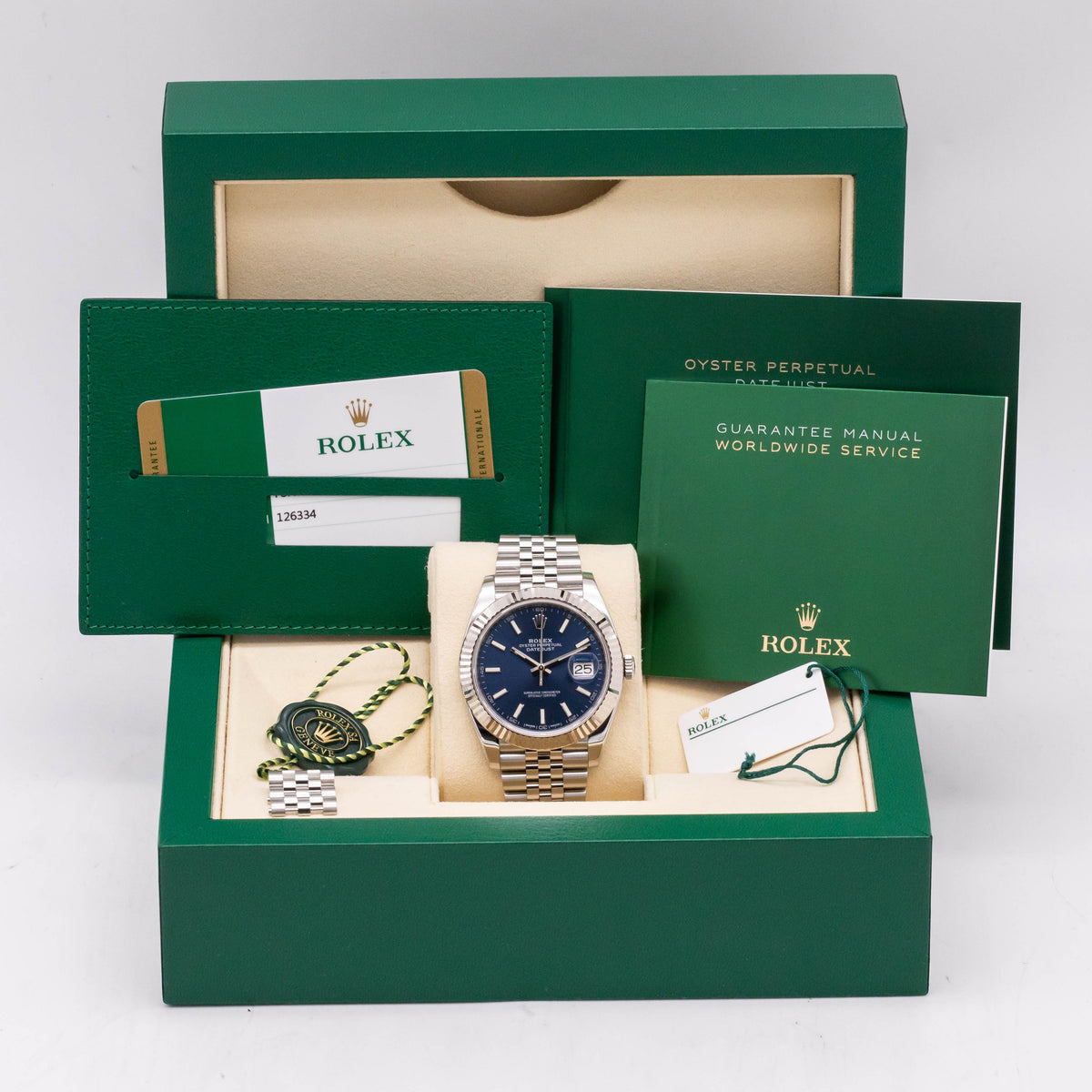 Rolex Datejust 41 Blue Dial | Orig.Invoice | Box and Papers | 2018 | 126334