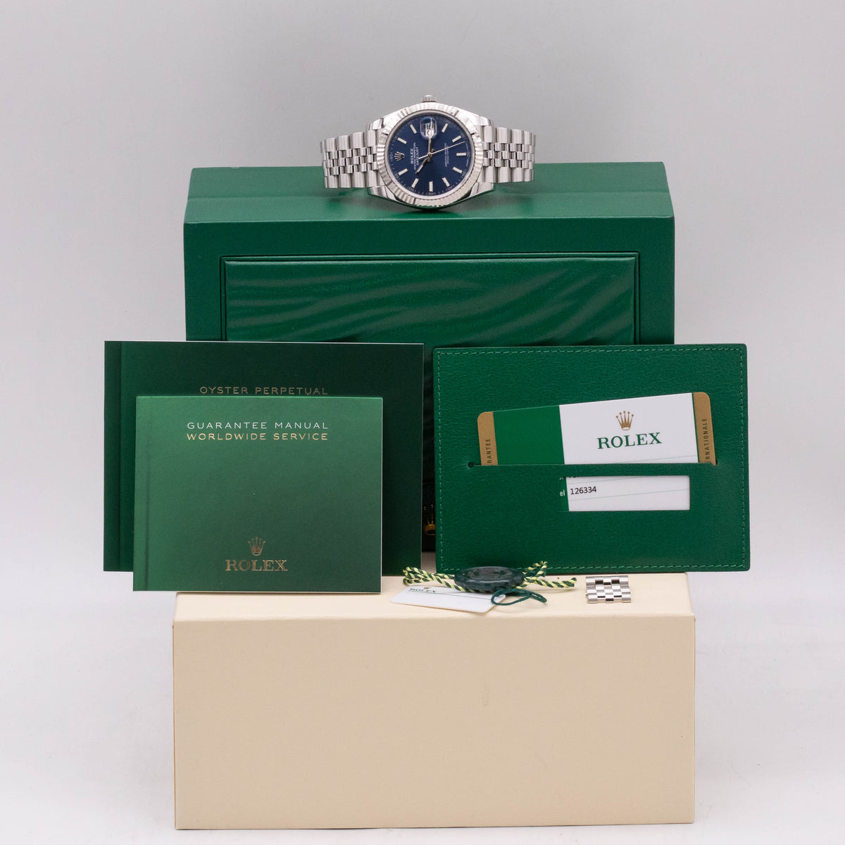 Rolex Datejust 41 Blue Dial | Orig.Invoice | Box and Papers | 2018 | 126334