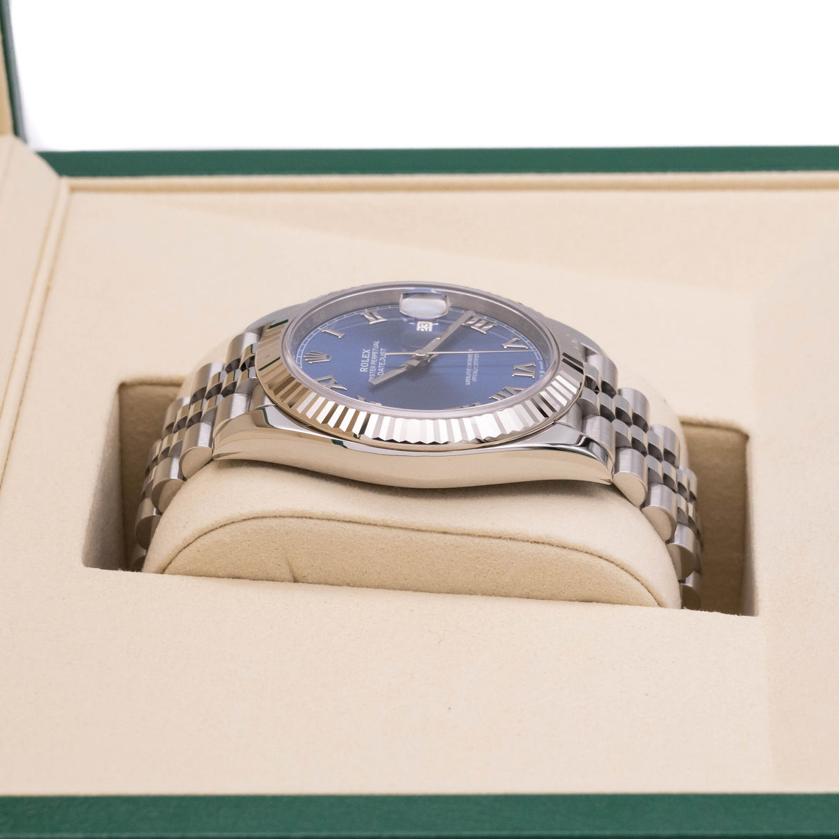 Rolex Datejust 41 Azzurro Roman Dial | Jubilee | Box and Papers | 2021