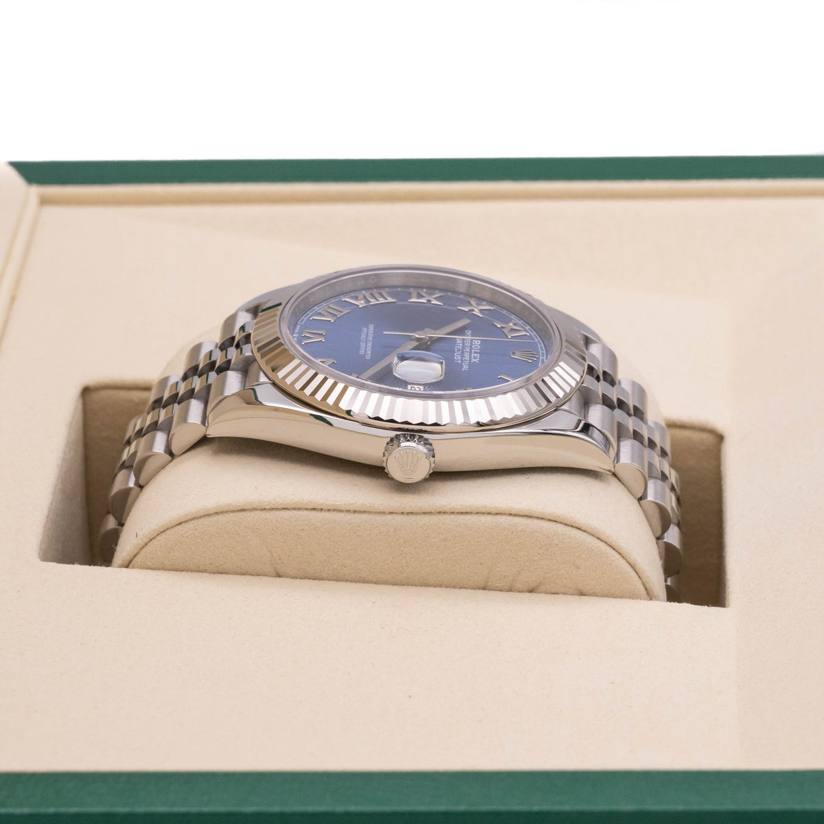 Rolex Datejust 41 Azzurro Roman Dial | Jubilee | Box and Papers | 2021