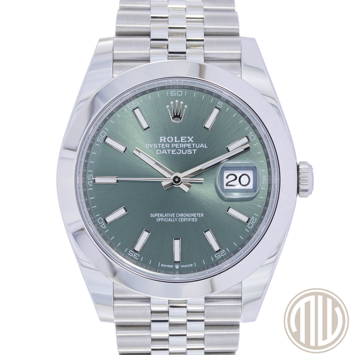 Rolex Datejust 41 Mint Green | Jubilee | New | Unworn | Box and Papers | 2025