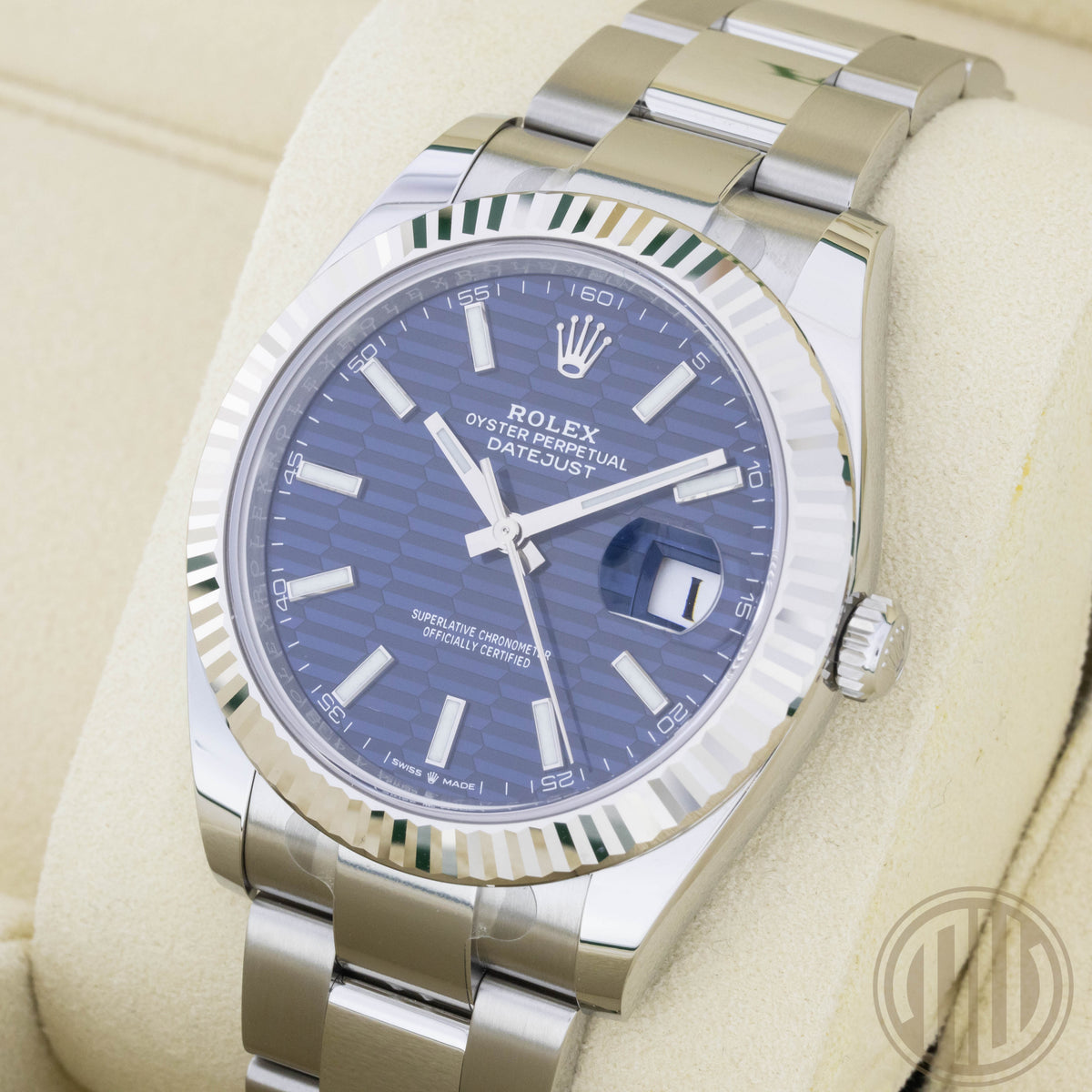 Rolex Datejust 41 Blue Motif Dial | New | Unworn | Box and Papers | 2023