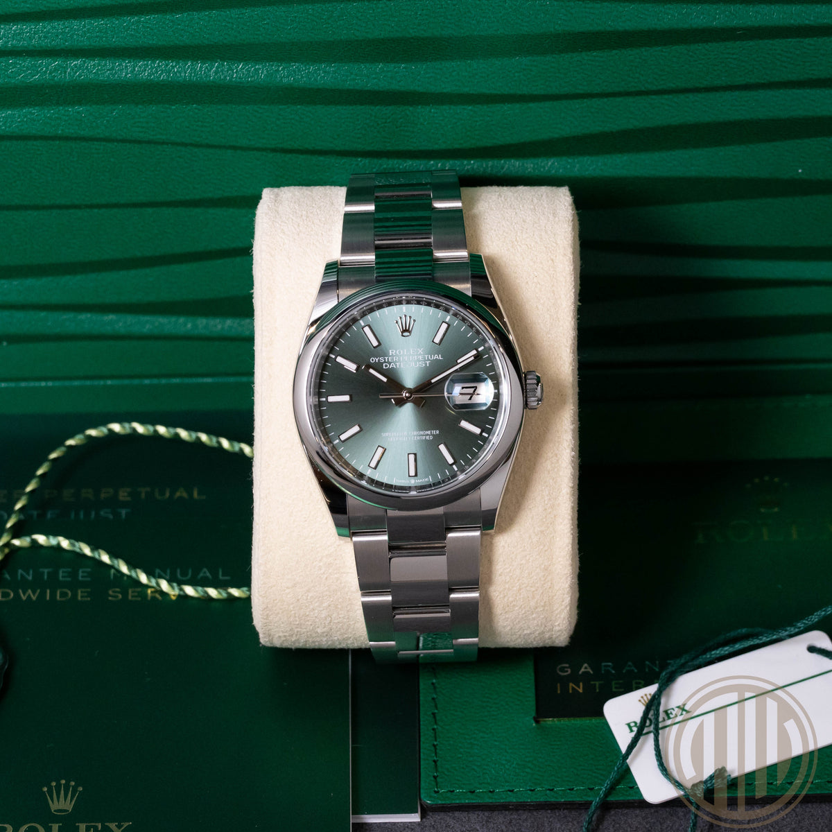 Rolex Datejust 36 Mint Green Dial | New | Unworn | Box and Papers | 2025