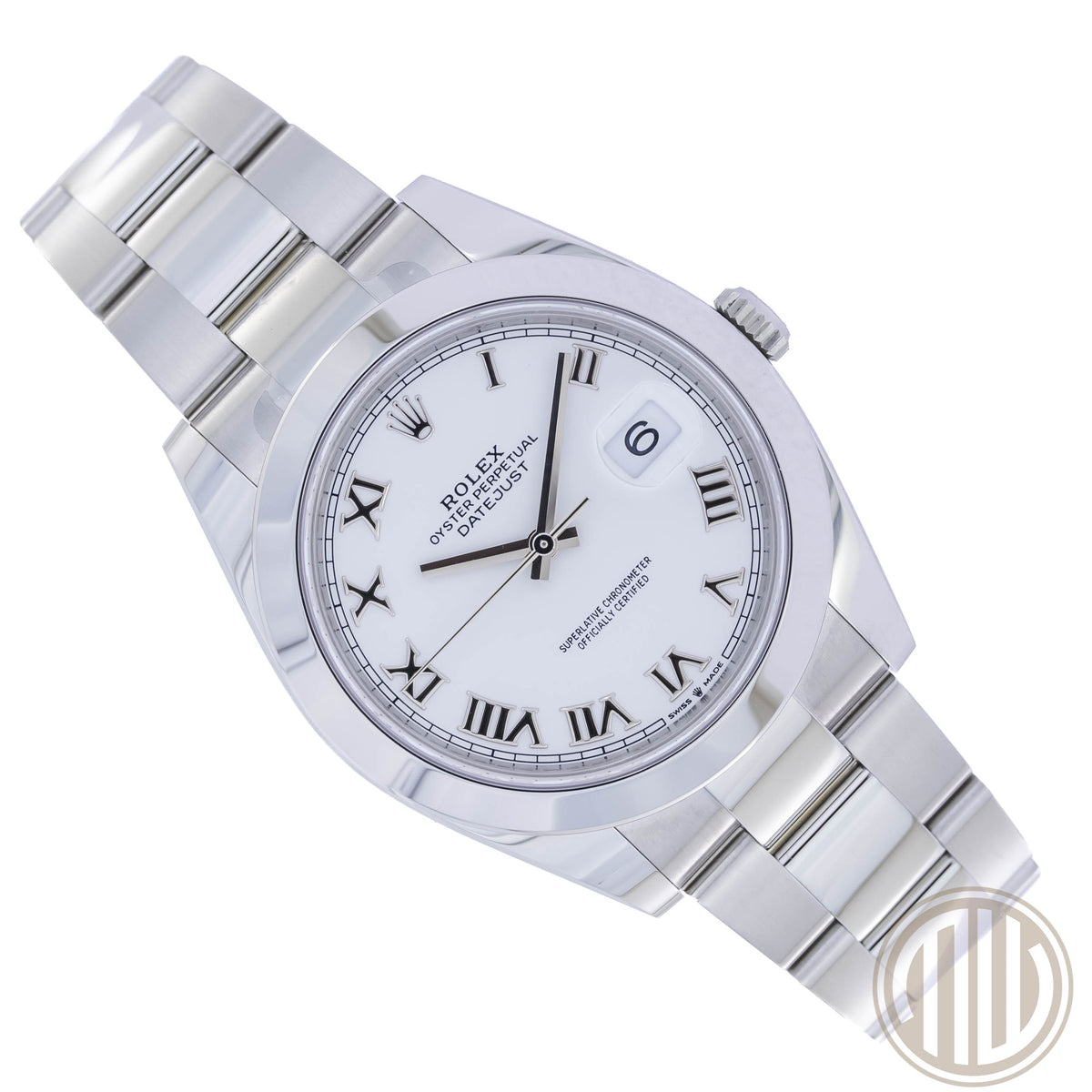 Rolex Datejust 41 White Roman Dial | New | Orig. Invoice | Lc100 | Fullset