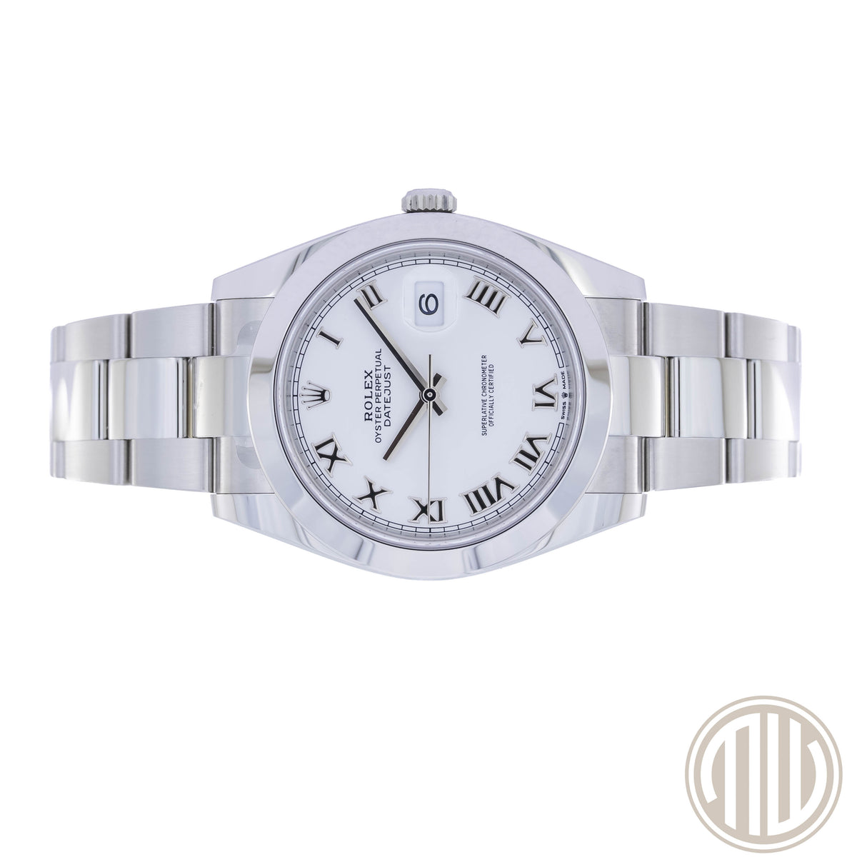 Rolex Datejust 41 White Roman Dial | New | Orig. Invoice | Lc100 | Fullset
