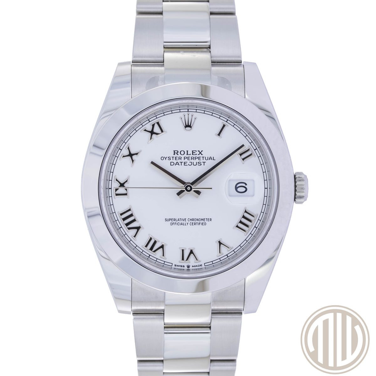 Rolex Datejust 41 White Roman Dial | New | Orig. Invoice | Lc100 | Fullset