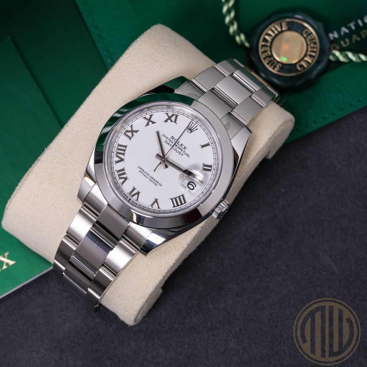Rolex Datejust 41 White Roman Dial | New | Orig. Invoice | Lc100 | Fullset