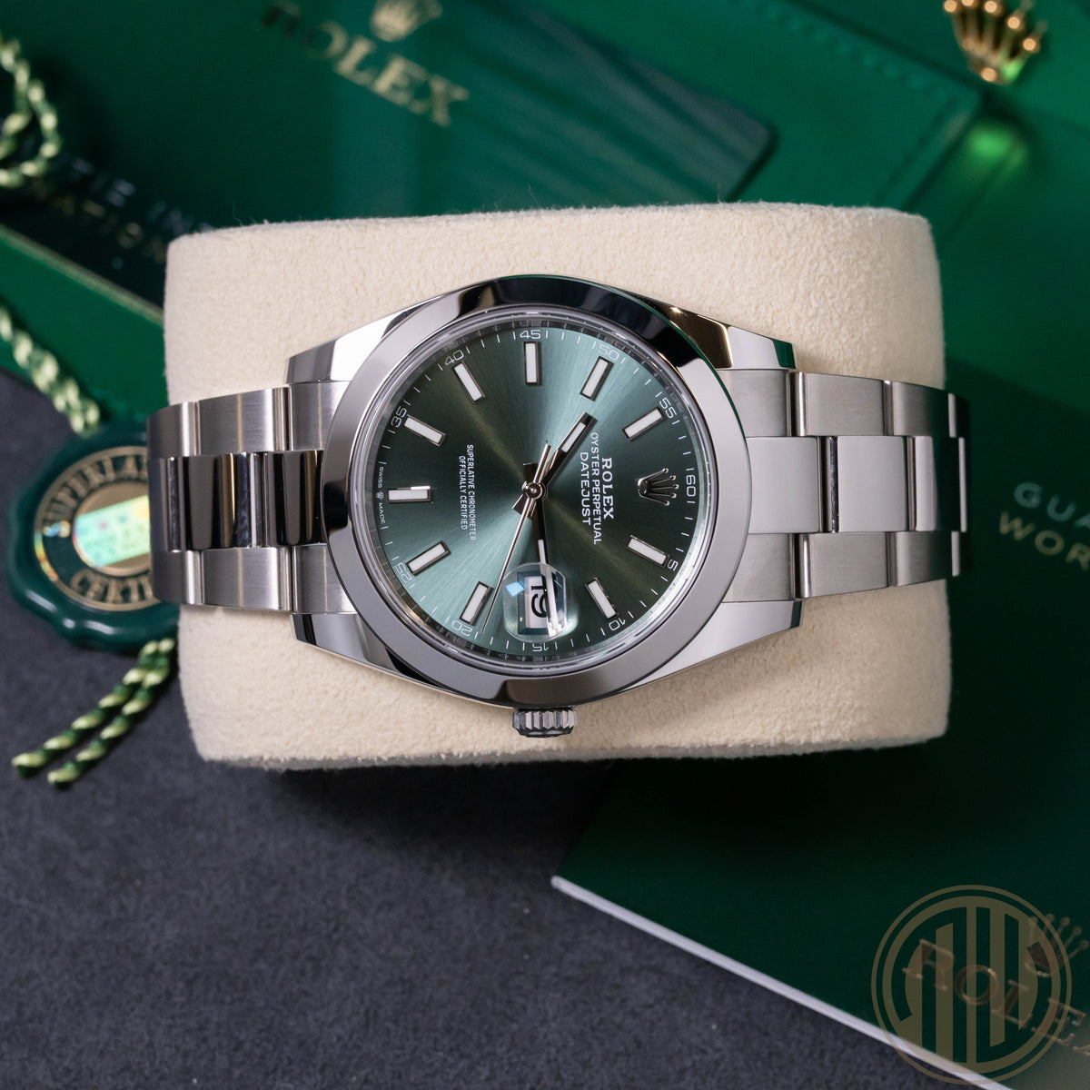 Rolex Datejust 41 NEW STICKERS | 2023 MINT GREEN | 126300