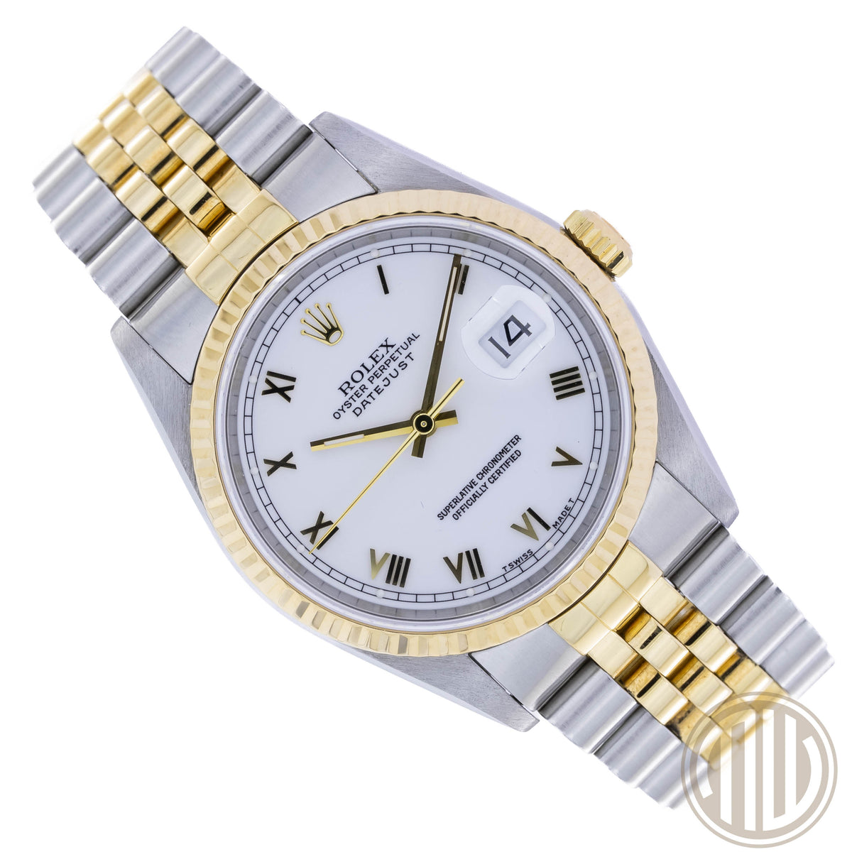 Rolex Datejust 36 Bicolor | Lc100 | White Roman Dial | Fullset | 1997 | 16233