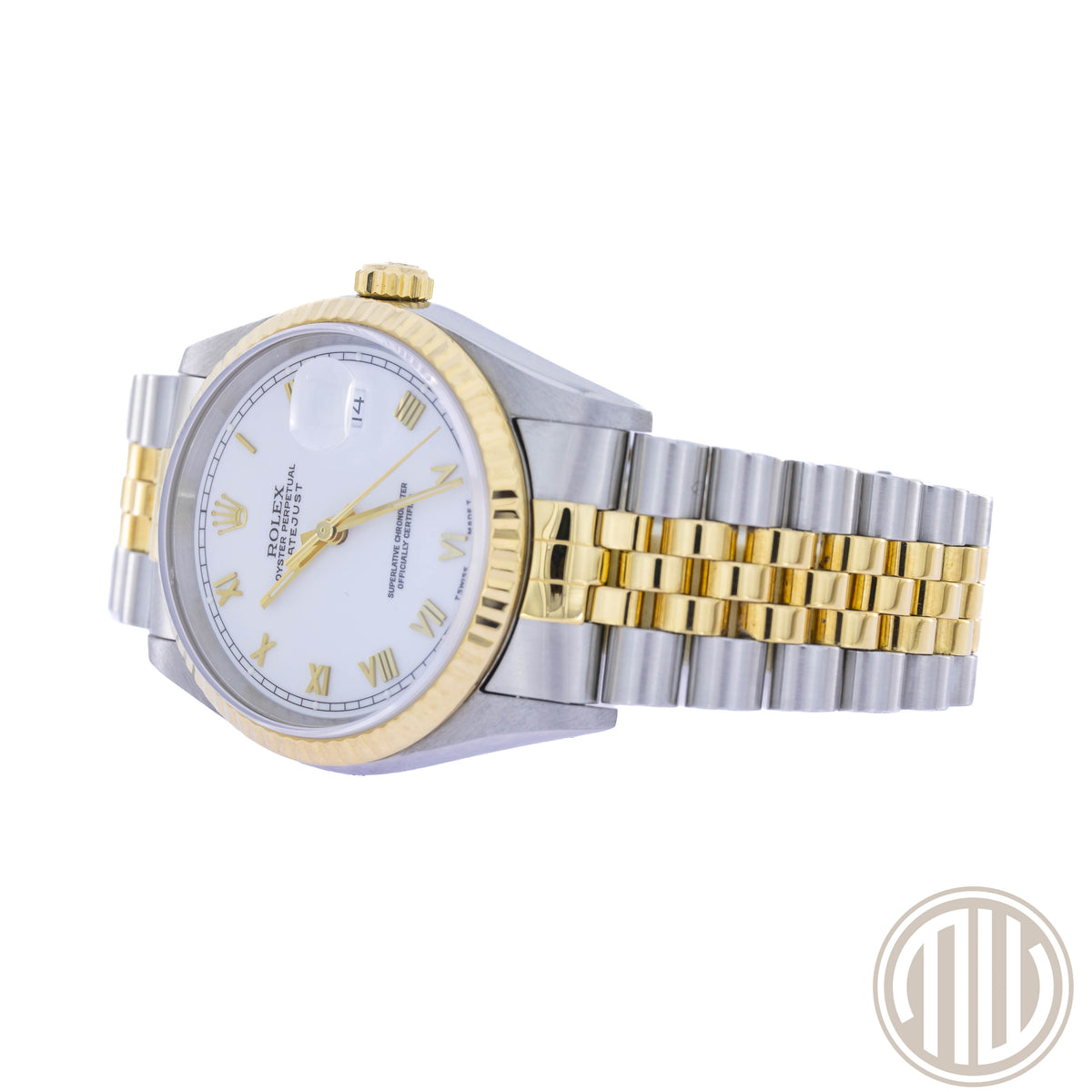 Rolex Datejust 36 Bicolor | Lc100 | White Roman Dial | Fullset | 1997 | 16233