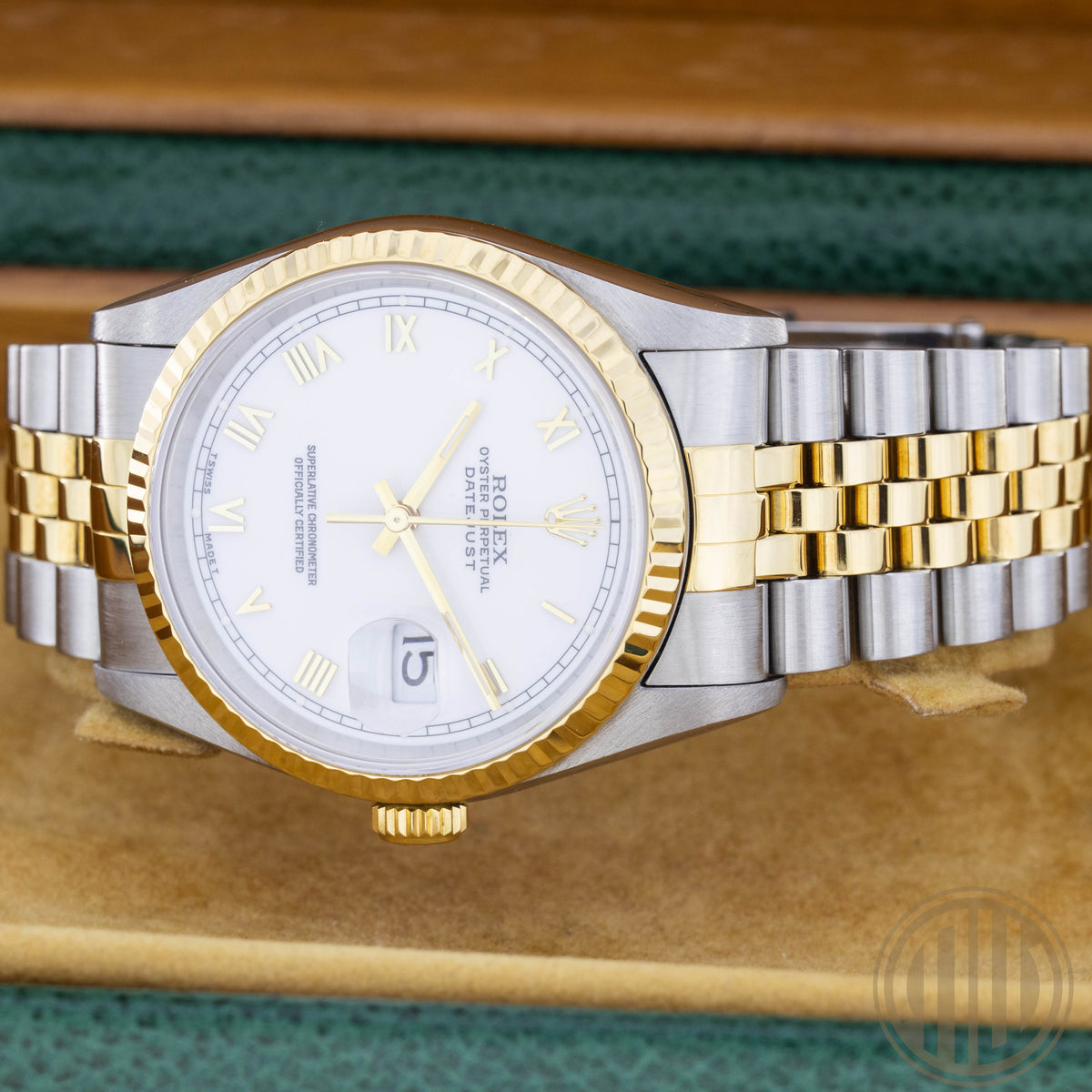 Rolex Datejust 36 Bicolor | Lc100 | White Roman Dial | Fullset | 1997 | 16233