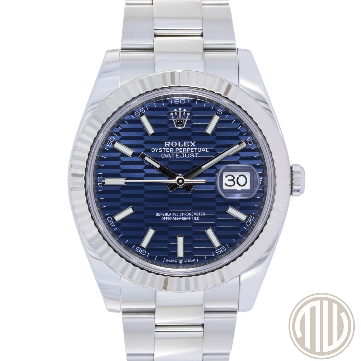 Rolex Datejust Blue Motiv Dial | Stainless-Steel | Box and Papers | 2023