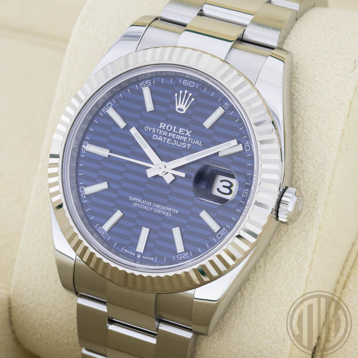 Rolex Datejust Blue Motiv Dial | Stainless-Steel | Box and Papers | 2023