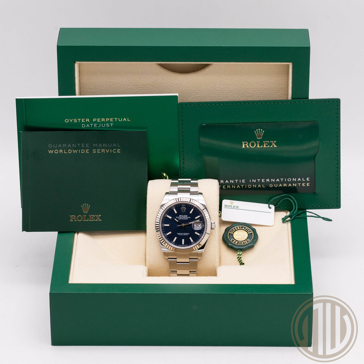 Rolex Datejust Blue Motiv Dial | Stainless-Steel | Box and Papers | 2023