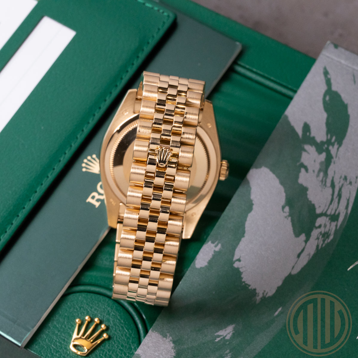 Rolex Datejust 36 Black Diamond Dial Lc100 | 18kt Yellowgold | Box and Papers | 2017 | 116238