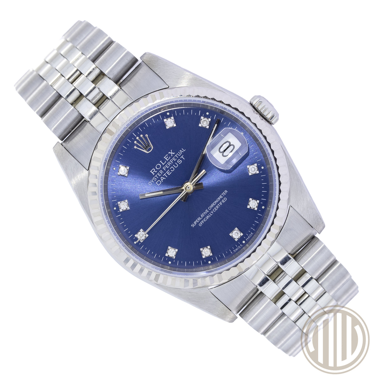 Rolex Datejust 36 Blue Diamond Dial | Jubilee | R-Series | Year: 1989