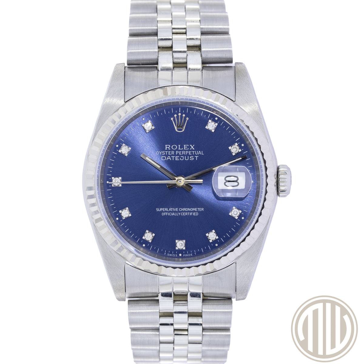 Rolex Datejust 36 Blue Diamond Dial | Jubilee | R-Series | Year: 1989