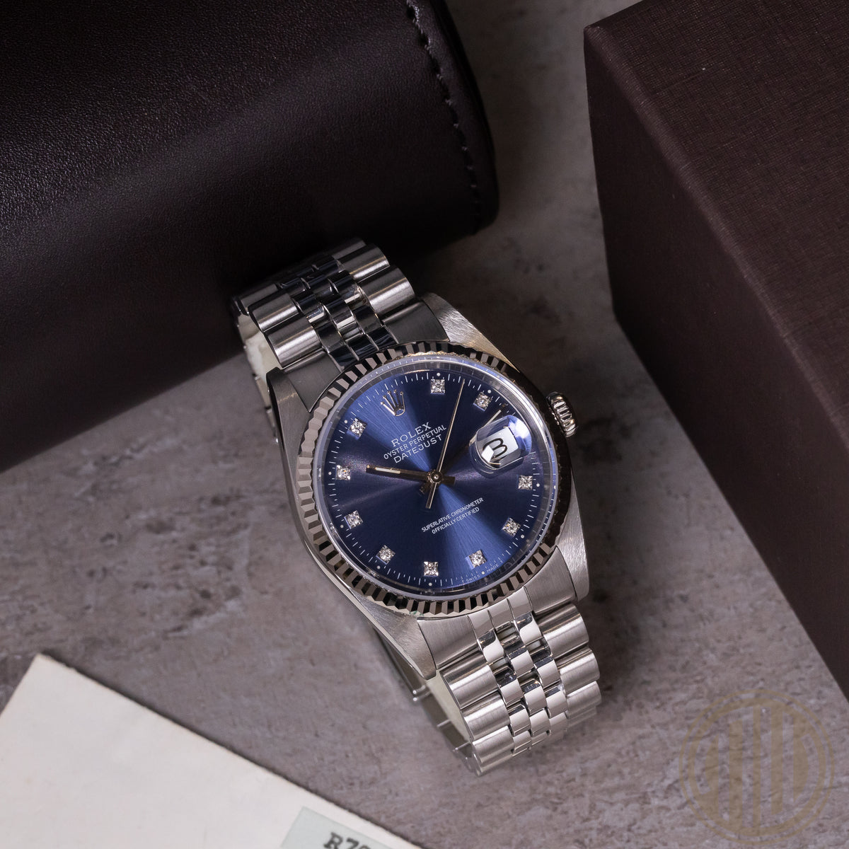 Rolex Datejust 36 Blue Diamond Dial | Jubilee | R-Series | Year: 1989