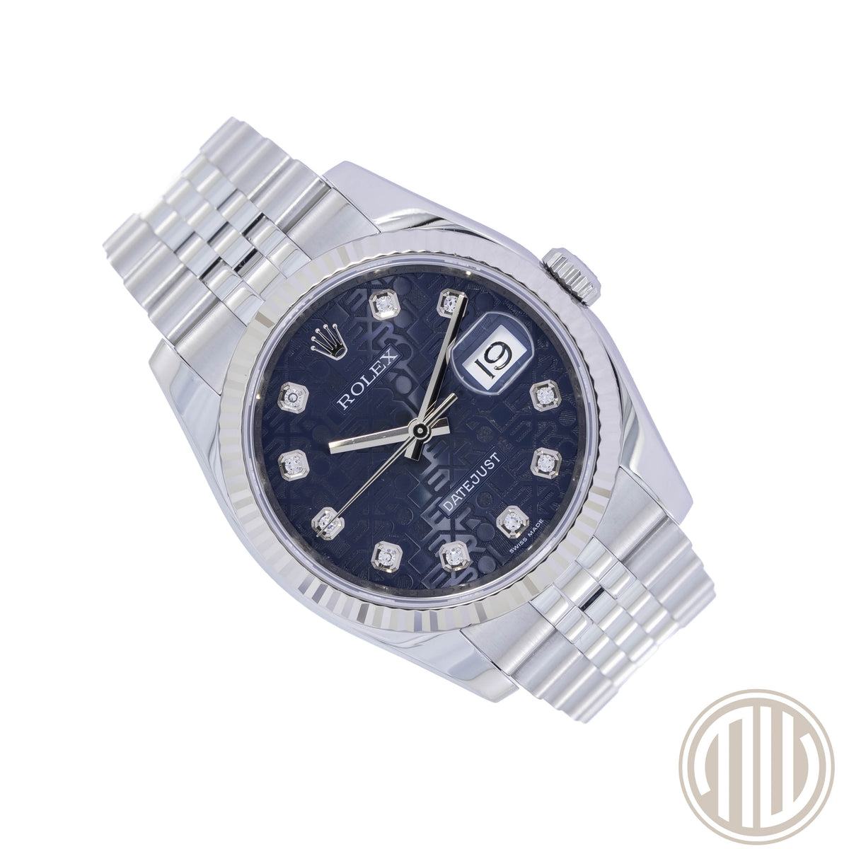 Rolex Datejust 36 Blue Jubilee Diamond Dial | Lc100 | Box and Papers | 2012