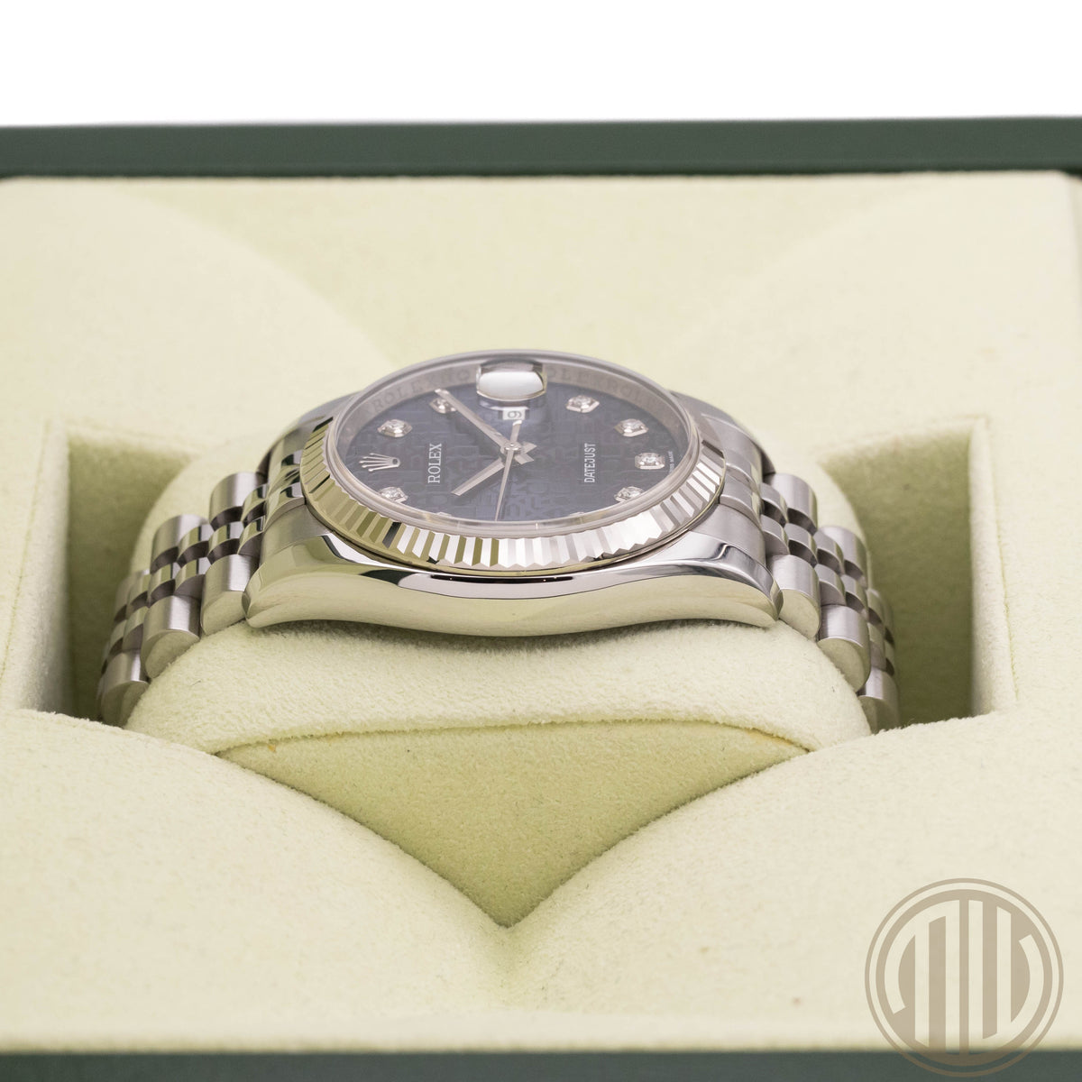 Rolex Datejust 36 Blue Jubilee Diamond Dial | Lc100 | Box and Papers | 2012