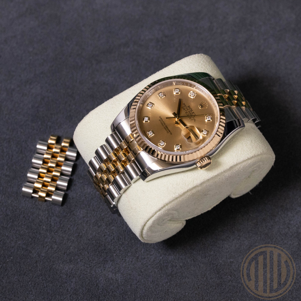 Rolex Datejust 36 Bicolor | Champagne Diamond Dial | 116233