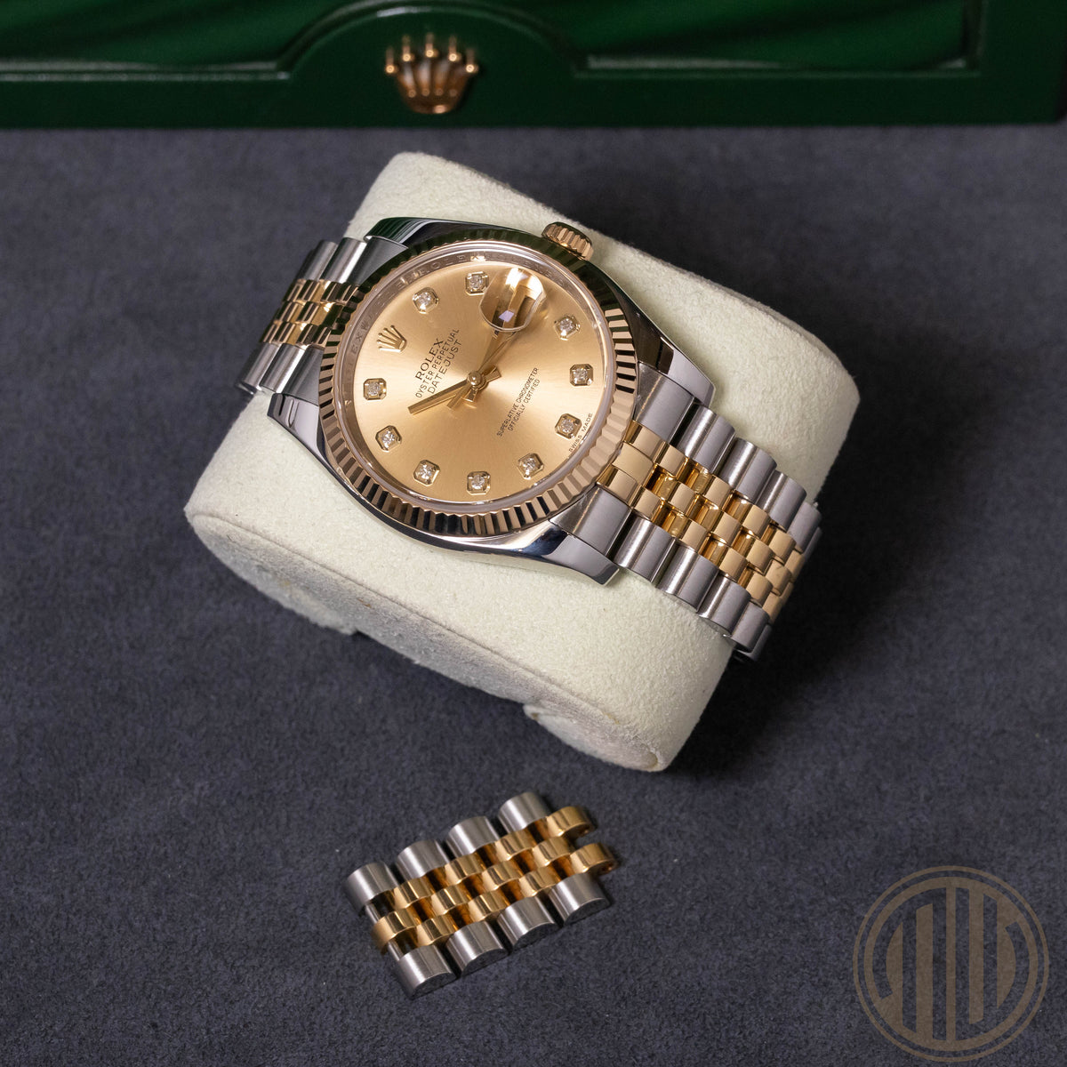 Rolex Datejust 36 Bicolor | Champagne Diamond Dial | 116233