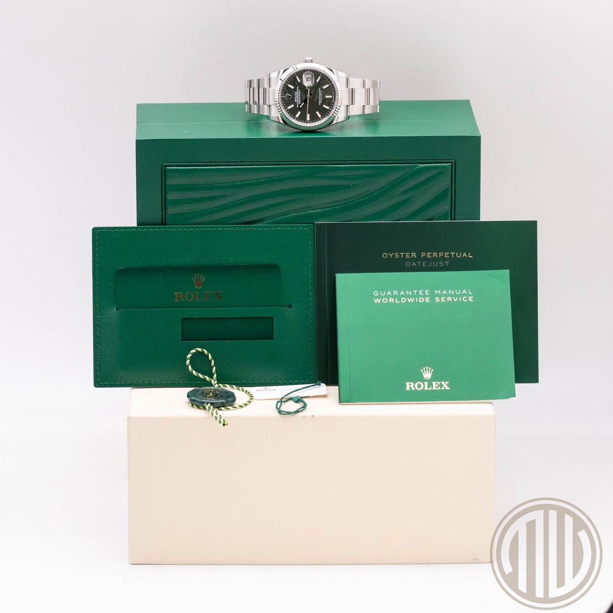 Rolex Datejust 36 Palm Motiv Dial | Whitegold Bezel | Box and Papers | 2023