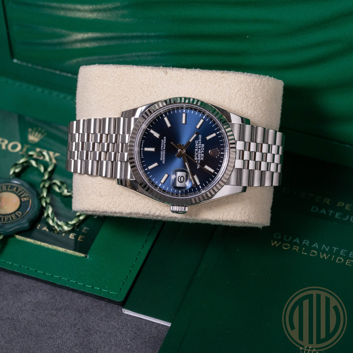 Rolex Datejust 36 Orig.Invoice | Jubilee | Lc100 | Box and Papers | 2022