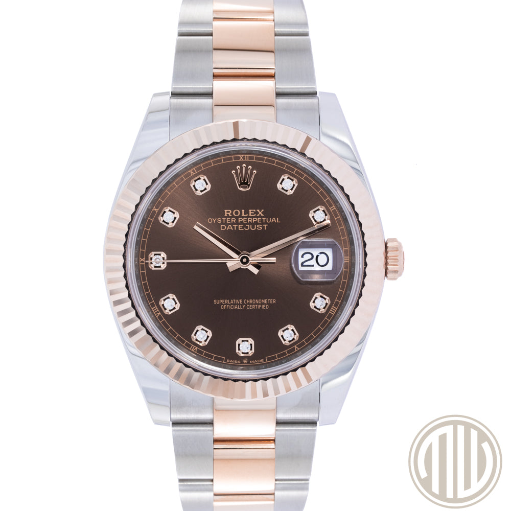 Rolex Datejust 41 New | Chocolate Diamond Dial | Box and Papers | 2024 | Ref: 126331