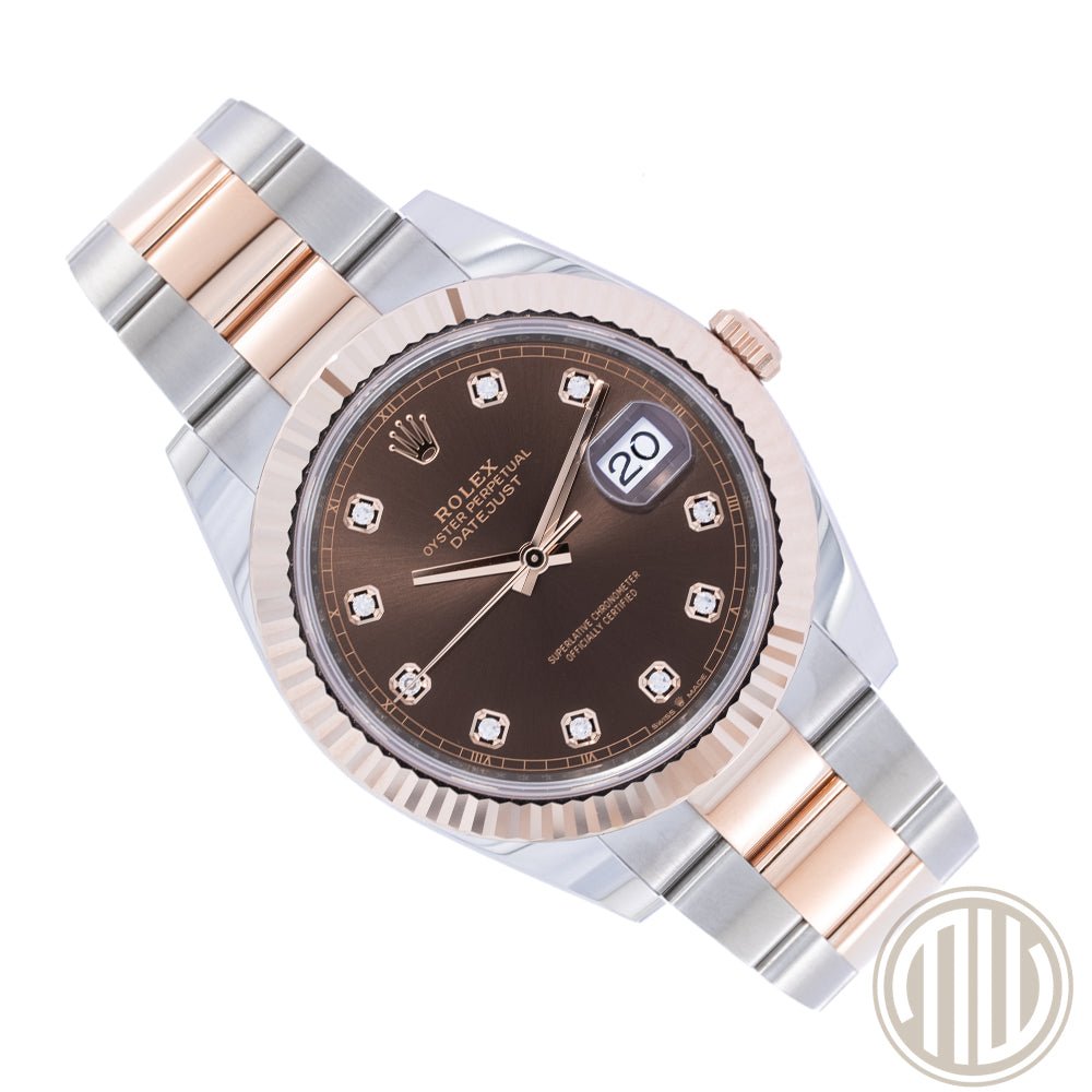 Rolex Datejust 41 New | Chocolate Diamond Dial | Box and Papers | 2024 | Ref: 126331