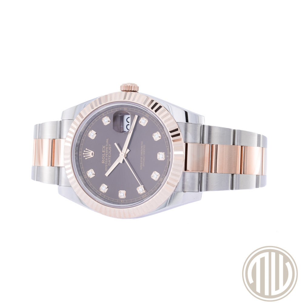 Rolex Datejust 41 New | Chocolate Diamond Dial | Box and Papers | 2024 | Ref: 126331