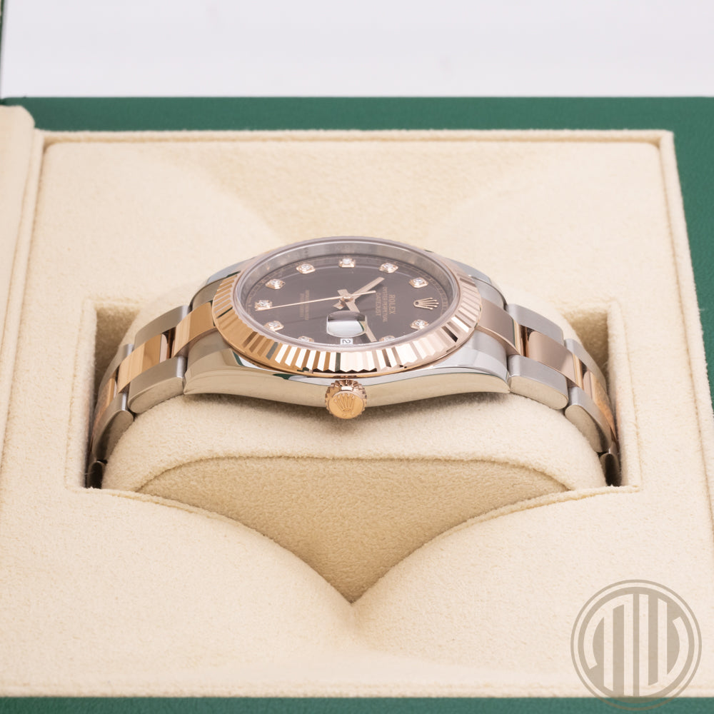 Rolex Datejust 41 New | Chocolate Diamond Dial | Box and Papers | 2024 | Ref: 126331