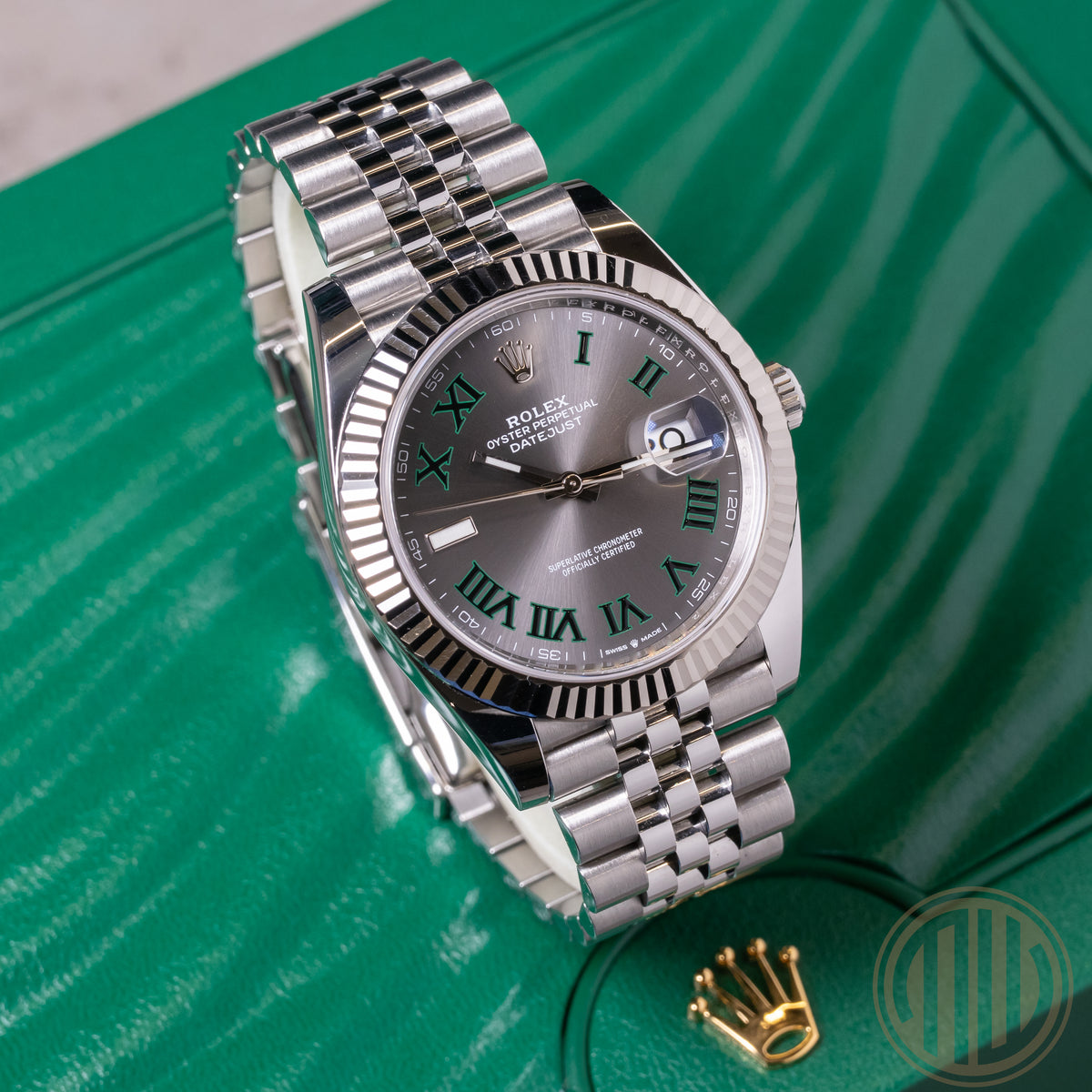 Rolex Datejust 41 Wimbledon | Jubilee | Box and Papers | 2022 | 126334