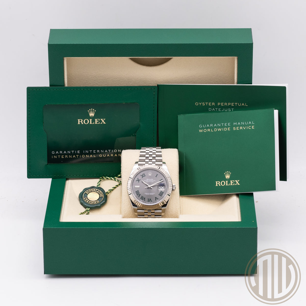 Rolex Datejust 41 Wimbledon | Jubilee | Box and Papers | 2022 | 126334