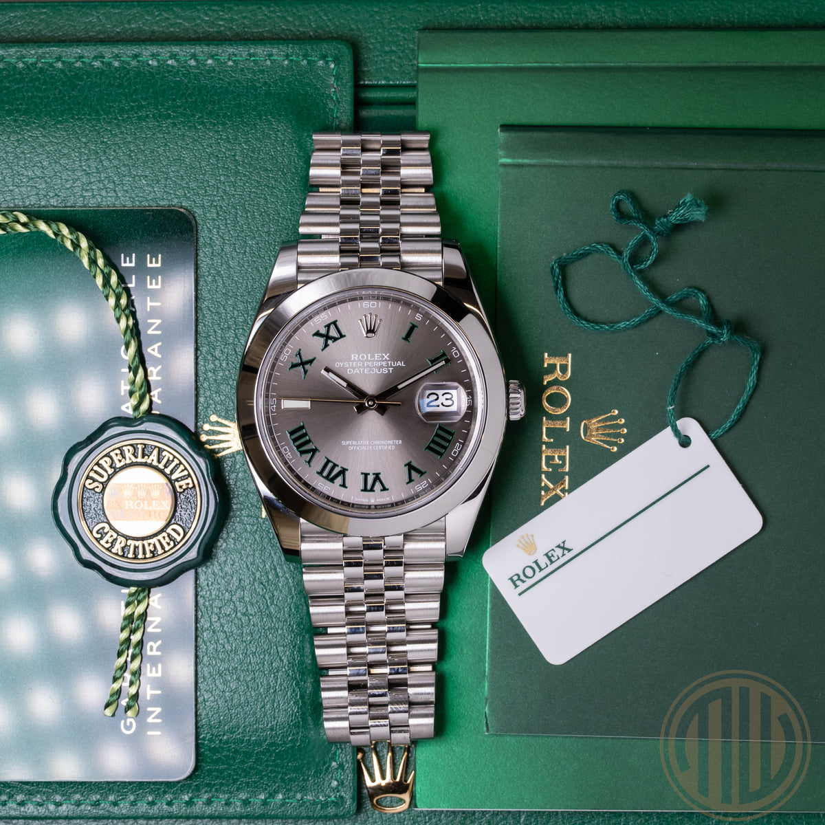 Rolex Datejust 41 Wimbledon | Jubilee Bracelet | Box and Papers | 2021 | 126300